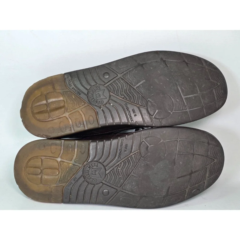 Mephisto Match Run Off Air Jet Men's Sneakers Size 9 Brown Leather‎ Shoes France